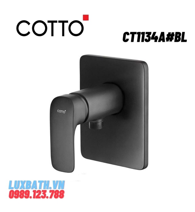 Mặt nạ sen tắm âm tường màu đen COTTO CT1134A#BL