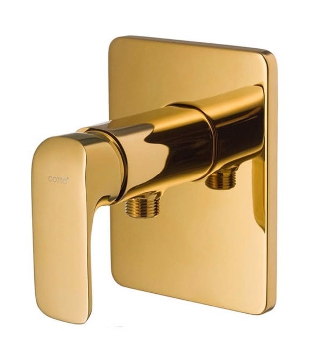 Mặt nạ sen tắm âm tường màu vàng COTTO CT1134A#GR