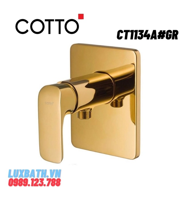 Mặt nạ sen tắm âm tường màu vàng COTTO CT1134A#GR