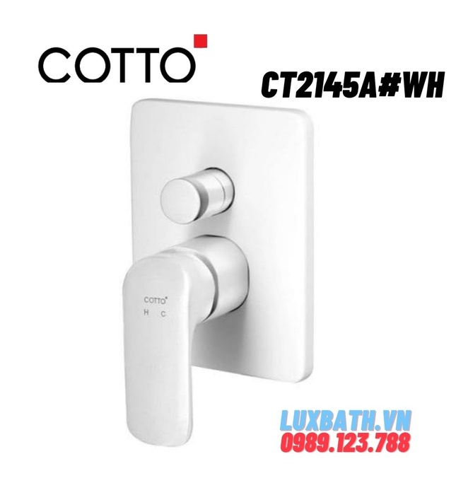 Mặt nạ sen tắm âm tường COTTO CT2145A#WH (màu trắng)  