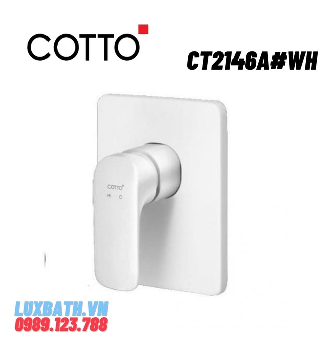 Mặt nạ sen tắm âm tường COTTO CT2146A#WH (màu trắng)  