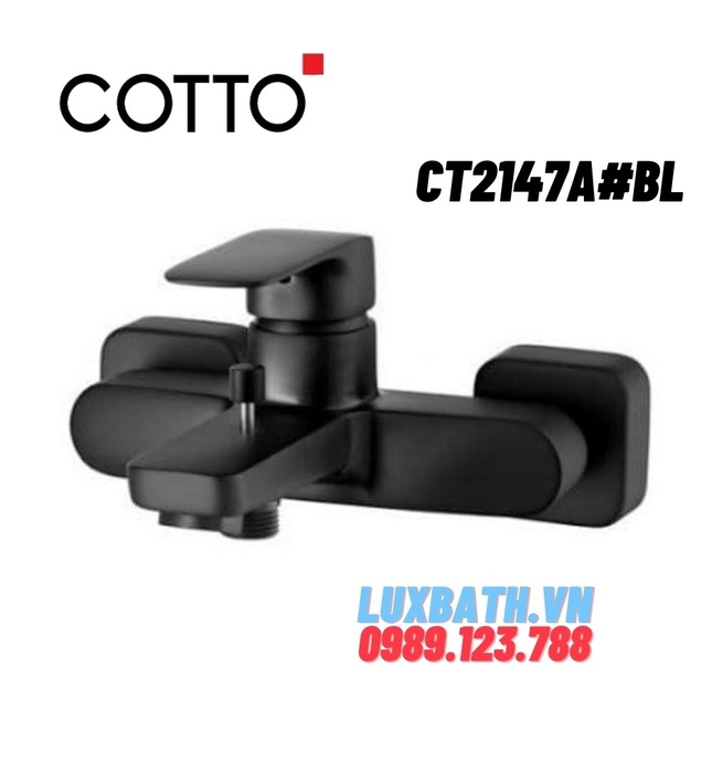 Củ sen tắm gắn tường COTTO CT2147A#BL (màu đen) 