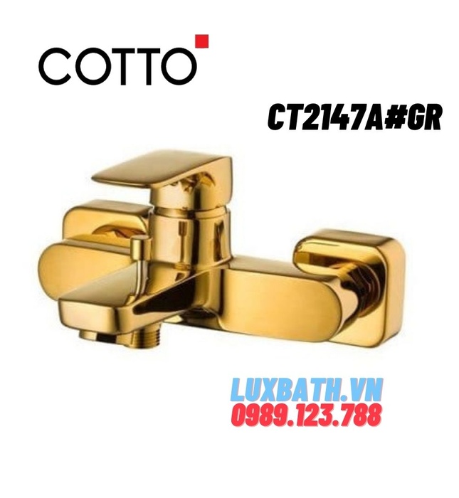 Củ sen tắm gắn tường COTTO CT2147A#GR (màu vàng) 