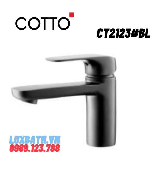 Vòi rửa mặt lavabo nóng lạnh COTTO CT2123#BL