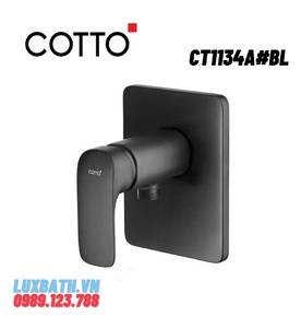 Mặt nạ sen tắm âm tường màu đen COTTO CT1134A#BL