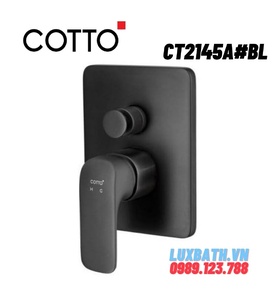  Mặt nạ sen tắm âm tường COTTO CT2145A#BL (màu đen) 