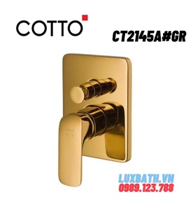Mặt nạ sen tắm âm tường COTTO CT2145A#GR màu vàng)