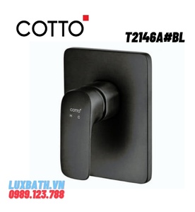 Củ sen tắm âm tường COTTO T2146A#BL (màu đen) 