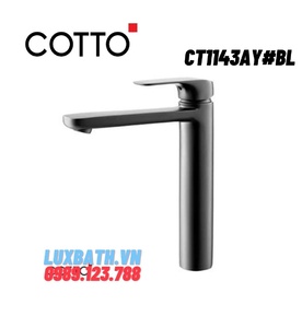 Vòi rửa mặt lavabo nóng lạnh COTTO CT1143AY#BL (màu đen)