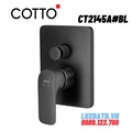  Mặt nạ sen tắm âm tường COTTO CT2145A#BL (màu đen) 