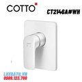 Mặt nạ sen tắm âm tường COTTO CT2146A#WH (màu trắng)  