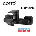 Củ sen tắm gắn tường COTTO CT2147A#BL (màu đen) 
