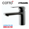 Vòi rửa mặt lavabo nóng lạnh COTTO CT1142A#BL (màu đen) 