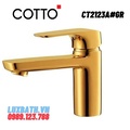 Vòi lavabo nóng lạnh màu vàng COTTO CT2123A#GR