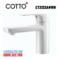 Vòi lavabo nóng lạnh màu trắng COTTO CT2123A#WH