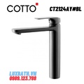 Vòi rửa mặt lavabo nóng lạnh COTTO CT2124AY#BL (màu đen)   