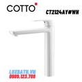 Vòi rửa mặt lavabo nóng lạnh COTTO CT2124AY#WH (màu trắng)    