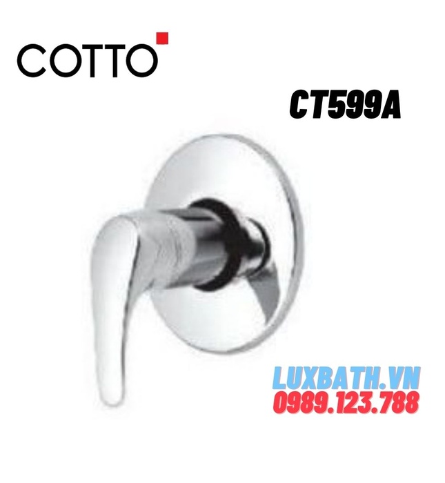 Củ sen tắm âm tường COTTO CT599A