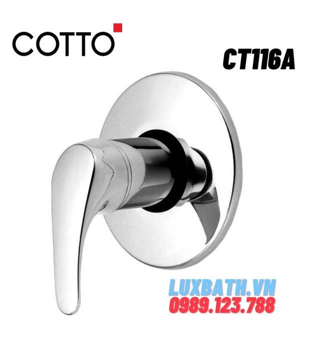 Củ sen tắm âm tường lạnh COTTO CT116A