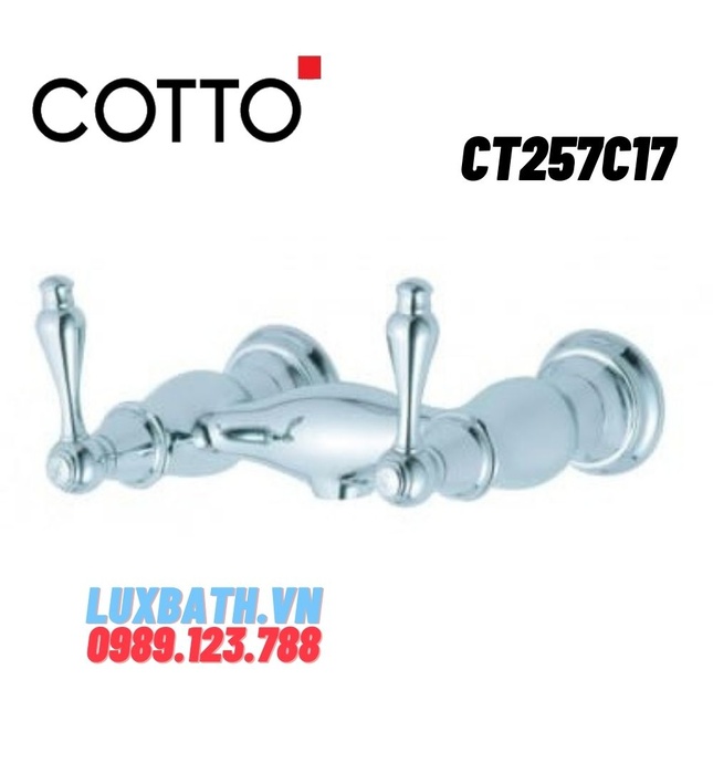 Củ sen tắm nóng lạnh treo tường COTTO CT257C17