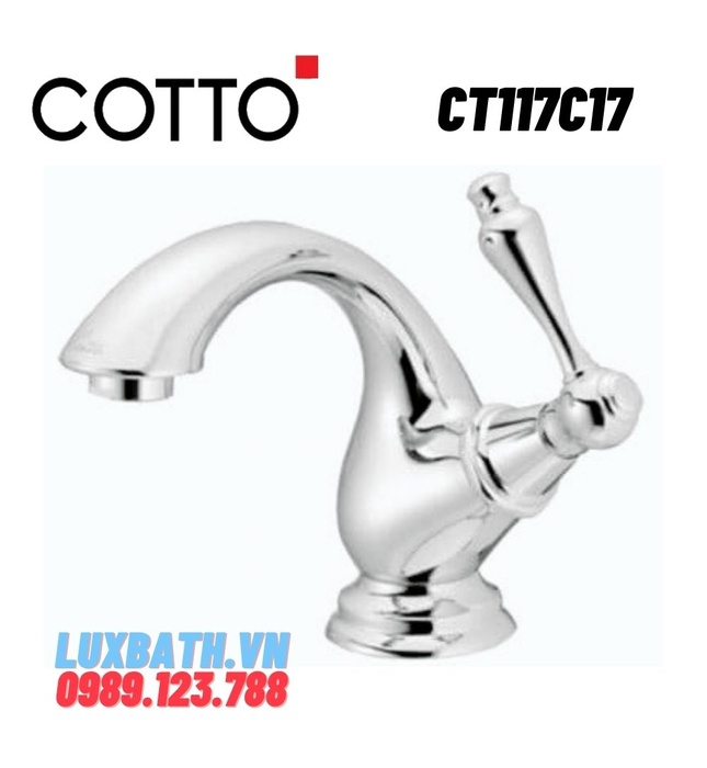 Vòi rửa mặt lavabo nóng lạnh COTTO CT117C17