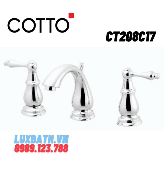 Vòi rửa mặt lavabo nóng lạnh COTTO CT208C17
