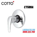 Củ sen tắm âm tường COTTO CT599A