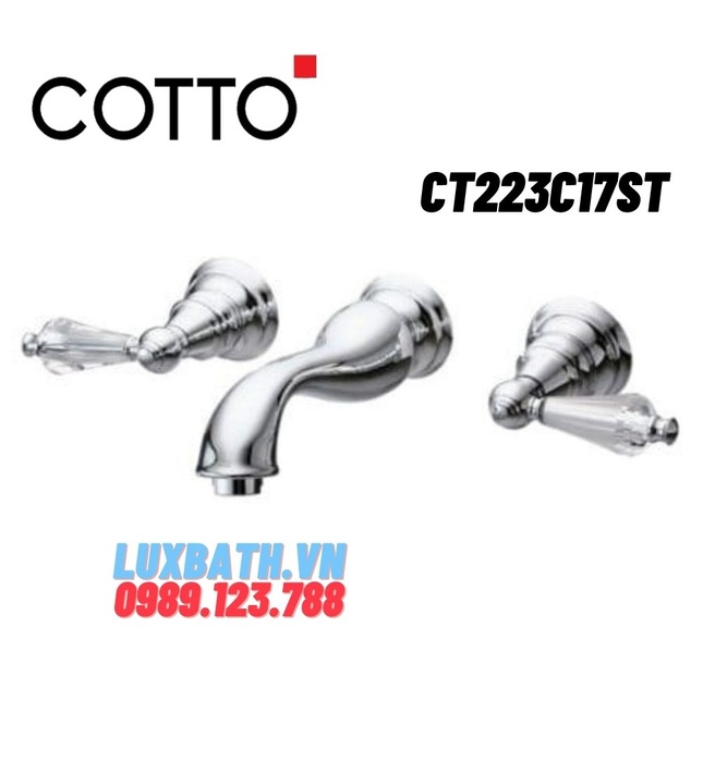 Vòi rửa mặt lavabo nóng lạnh COTTO CT223C17ST