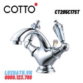 Vòi rửa mặt lavabo nóng lạnh COTTO CT205C17ST
