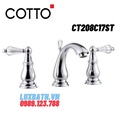 Vòi rửa mặt lavabo nóng lạnh COTTO CT208C17ST