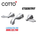 Vòi rửa mặt lavabo nóng lạnh COTTO CT223C17ST