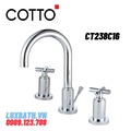 Vòi rửa mặt lavabo nóng lạnh COTTO CT238C16 (3 lỗ)