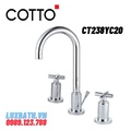 Vòi rửa mặt lavabo nóng lạnh COTTO CT238YC20 (3 lỗ) 