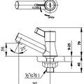 Vòi rửa mặt lavabo lạnh COTTO CT1091C33(HM)