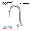 Vòi rửa bát nóng lạnh gắn tường COTTO CT1095C33