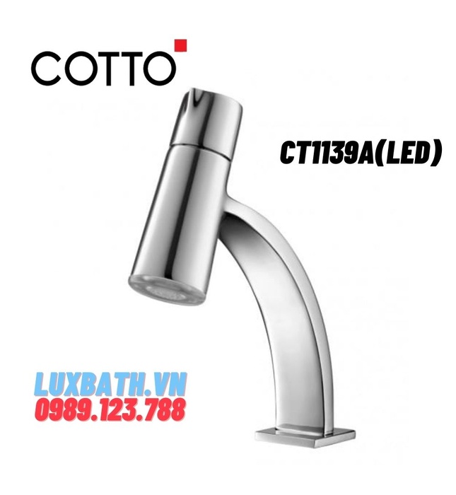 Vòi rửa mặt lavabo lạnh COTTO CT1139A(LED)