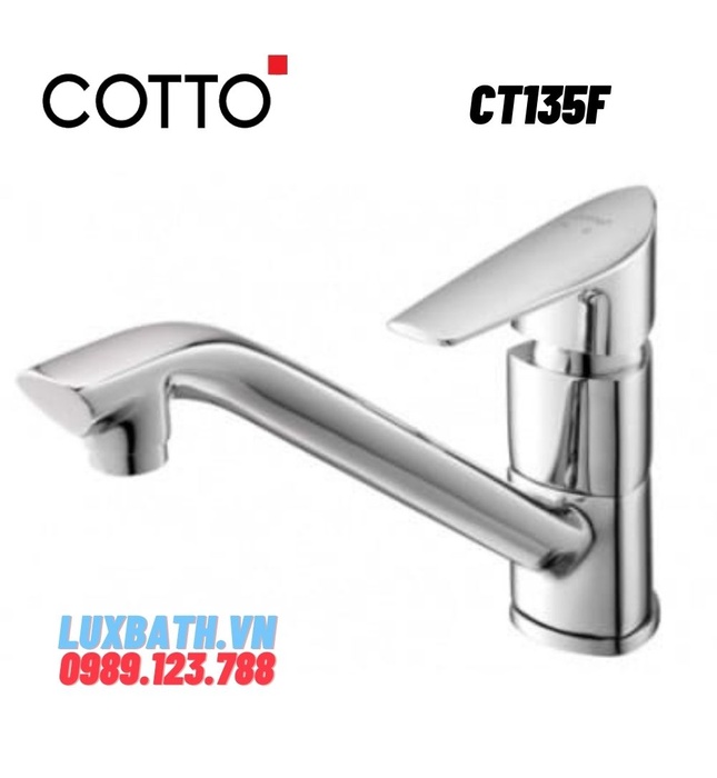 Vòi rửa bát nóng lạnh gắn tường COTTO CT135F