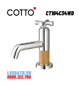 Vòi rửa mặt lavabo nóng lạnh COTTO CT104C34WD