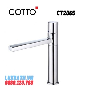 Vòi rửa mặt lavabo nóng lạnh thân cao COTTO CT2065