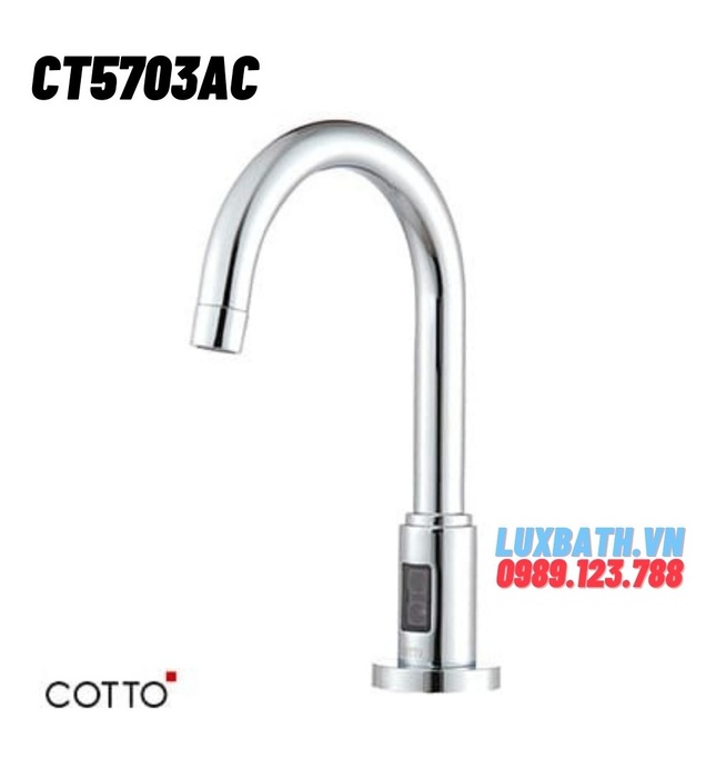 Vòi rửa mặt lavabo cảm ứng dùng điện COTTO CT5703AC