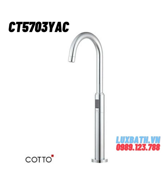 Vòi rửa mặt lavabo cảm ứng dùng điện COTTO CT5703YAC 