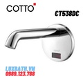 Vòi lavabo cảm ứng âm tường dùng pin COTTO CT538DC 