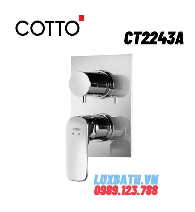 Mặt nạ sen tắm nóng lạnh âm tường COTTO CT2243A