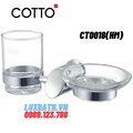 Kệ cốc đánh răng kết hợp đĩa xà phòng Cotto CT0018(HM)