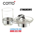 Kệ cốc đánh răng kết hợp đĩa xà phòng Cotto CT0028(HM)