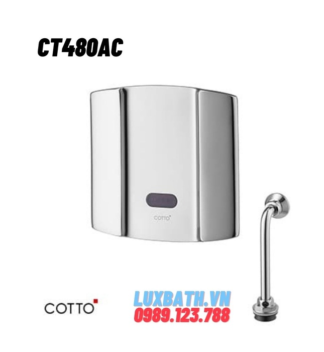 Van xả tiểu cảm ứng âm tường dùng điện COTTO CT480AC