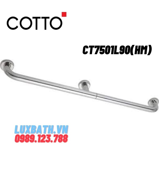 Thanh vịn nhà vệ sinh COTTO CT7501L90(HM)