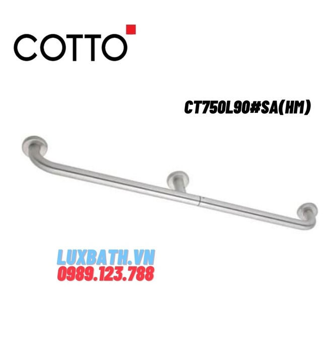 Thanh vịn nhà vệ sinh COTTO CT750L90#SA(HM)