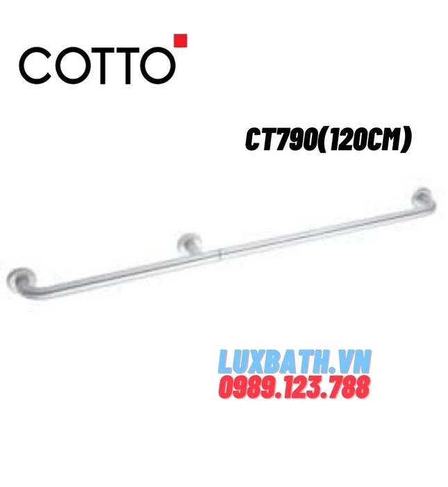 Thanh vịn nhà vệ sinh COTTO CT790 (120cm)(HM)