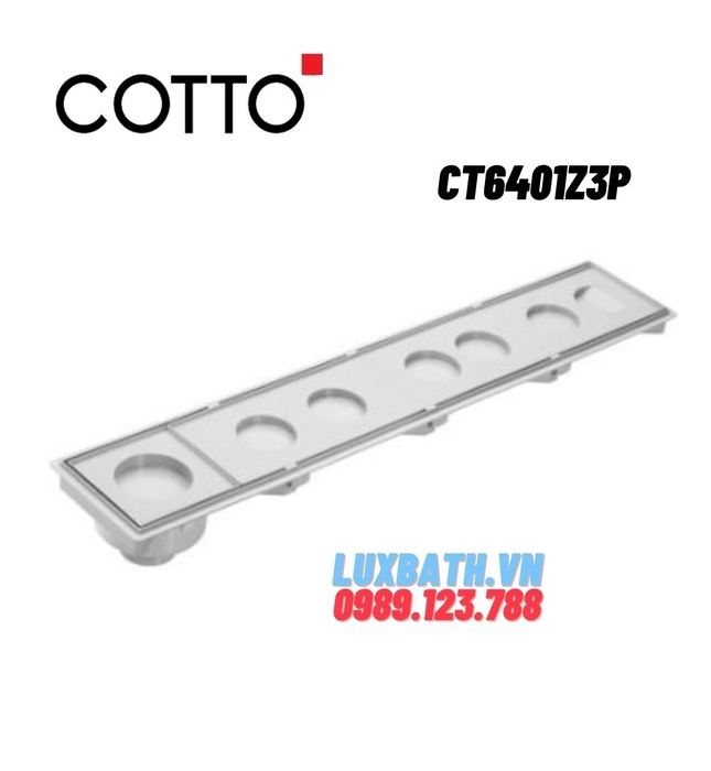 Ga thoát sàn chữ nhật Thái Lan COTTO CT6401Z3P(HM)
